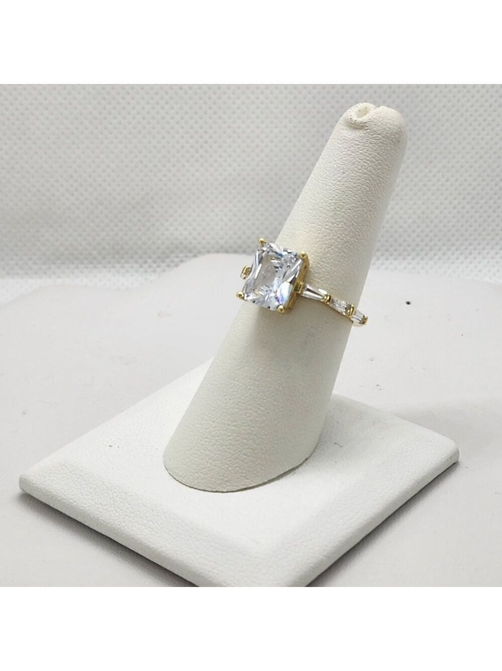 Brand New Sterling Silver 925 Rectangle Gemstone Ring